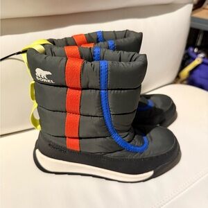 Sorel Kids' Gray and Blue Snow Boots